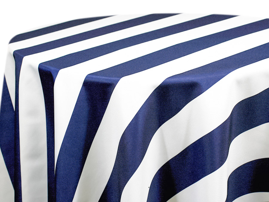 Navy & White Cabana Stripe